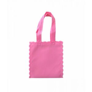 Bolsa de friselina Rosa rococo 20x20, Sublimable