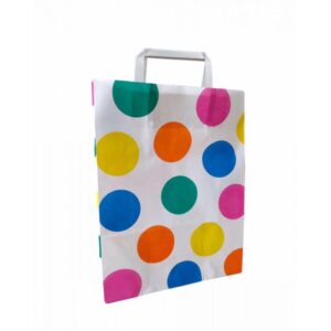 Bolsa 25x35 lunares de colores