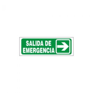 Cartel Salida de emergencia