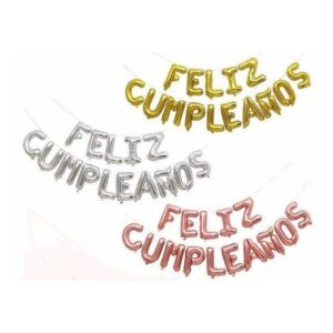 Globo frase feliz cumpleaños