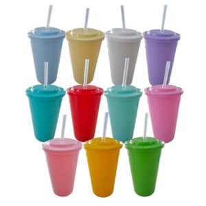 Vaso color con tapa