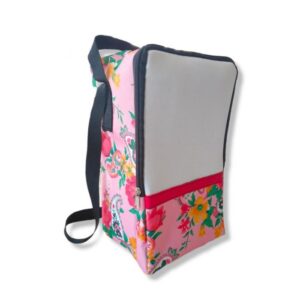 Bolso Matero rosa floreado, sublimable