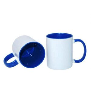 Taza Ceramica con Asa e Interior de Color Sublimable