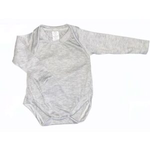 Body manga larga gris